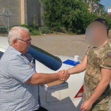 ГУМАНИТАРНУЮ ПОМОЩЬ ВОЕННОСЛУЖАЩИМ ПЕРЕДАЛ РУКОВОДИТЕЛЬ КУРСКОГО ОТДЕЛЕНИЯ «БОЕВОГО БРАТСТВА»