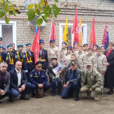 ЧЛЕНЫ КОЧУБЕЕВСКОГО ОТДЕЛЕНИЯ «БОЕВОГО БРАТСТВА» ПОЗДРАВИЛИ ВЕТЕРАНА ВОВ СО 101-М ДНЕМ РОЖДЕНИЯ