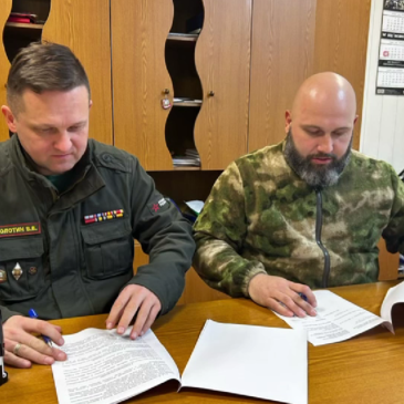 АКТИВИСТ «БОЕВОГО БРАТСТВА» ПОДПИСАЛ СОГЛАШЕНИЕ О СОТРУДНИЧЕСТВЕ С ВПО «АВАНГАРД ОТЕЧЕСТВА»