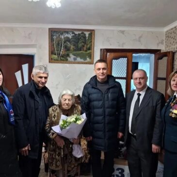 ЧЛЕН «БОЕВОГО БРАТСТВА» ПОЗДРАВИЛ 102-ЛЕТНЮЮ ВЕТЕРАНА ВЕЛИКОЙ ОТЕЧЕСТВЕННОЙ ВОЙНЫ