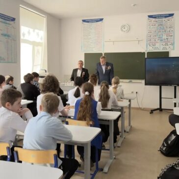 РУКОВОДИТЕЛЬ КОЧУБЕЕВСКОГО ОТДЕЛЕНИЯ «БОЕВОГО БРАТСТВА» РАССКАЗАЛ ШКОЛЬНИКАМ ОБ АВАРИИ НА ЧЕРНОБЫЛЬСКОЙ АЭС