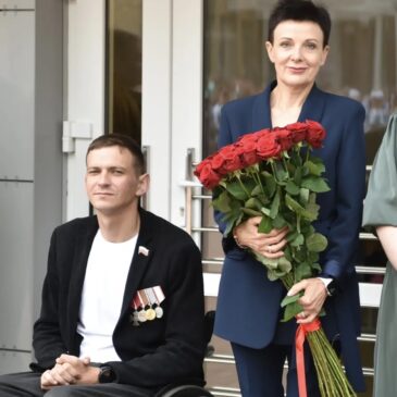 АКТИВИСТ «БОЕВОГО БРАТСТВА» ПОСЕТИЛ ЛИНЕЙКУ В ШКОЛЕ №55 ГОРОДА СТАВРОПОЛЯ